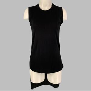 GIAMBATTISTA VALLI Size XXS Black Viscose Silk Mixed Fabrics Dress Top